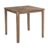 Strox Outdoor Square Wooden Dining Table In Chestnut