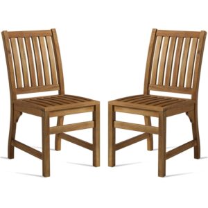 Helena Natural Wooden Dining Chairs In Pair