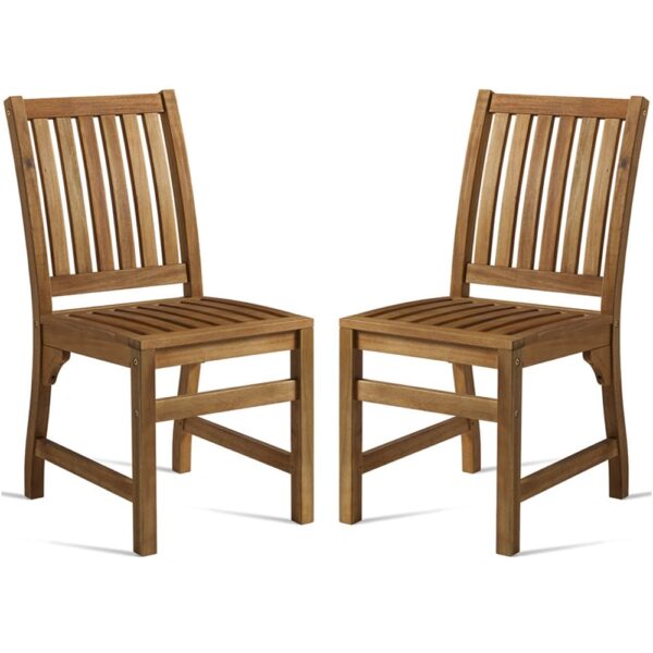 Helena Natural Wooden Dining Chairs In Pair