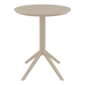 Shipley 60cm Polypropylene Outdoor Dining Table In Taupe