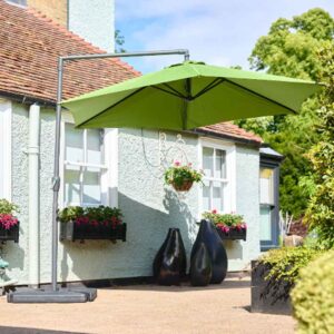 Kovara Polyester Fabric 3.0M Parasol with Aluminium Pole in Green