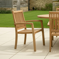 Teak Stacking Chairs – Set of 2